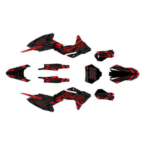 gasgas mc65 graphics kit 2024-2026 twitch series red