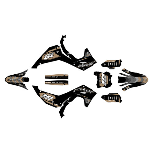 kawasaki kx450sr graphics kit 2024-2026 rebel series tan