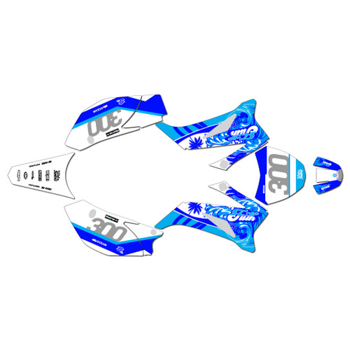 ssr sr160tr graphics kit 2021-2026 surfsup series blue