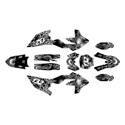 yamaha yz450f graphics kit 2026 core series white