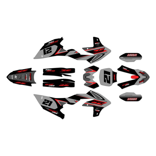 yamaha yz450f graphics kit 2026 crew series red
