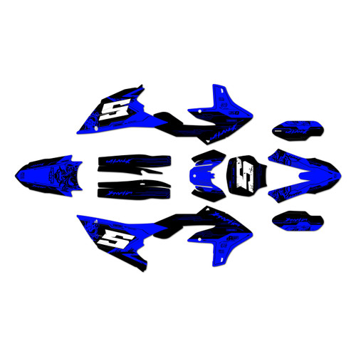 yamaha yz450f graphics kit 2026 nightcity series blue