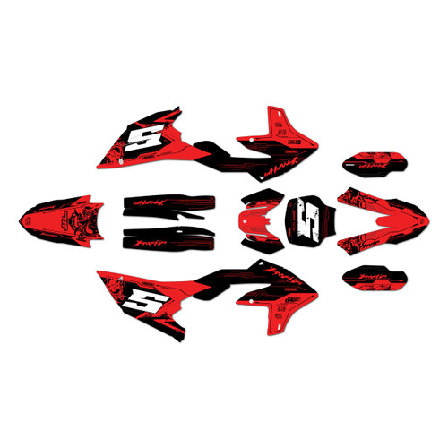 yamaha yz450f graphics kit 2026 nightcity series red