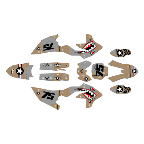 yamaha yz450f graphics kit 2026 predator series tan