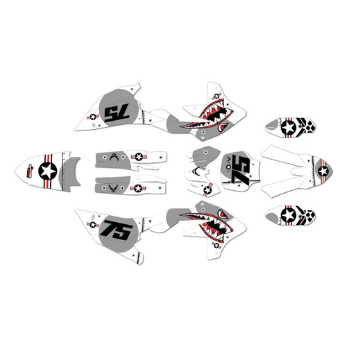 yamaha yz450f graphics kit 2026 predator series white