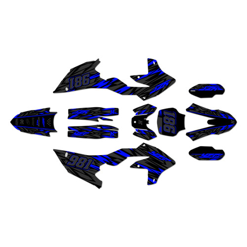 yamaha yz450f graphics kit 2026 twitch series blue