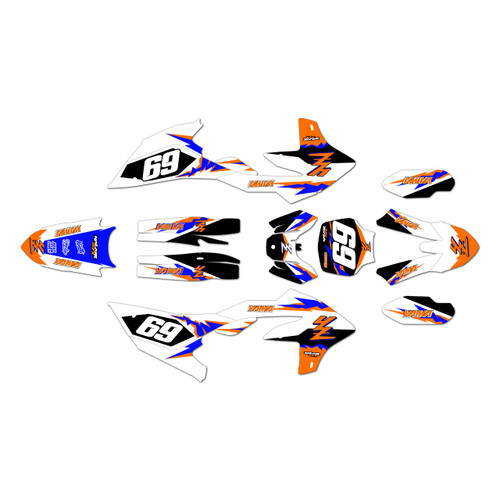 yamaha yz450f graphics kit 2026 vintage series orange