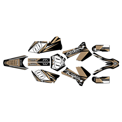 ktm 200xc graphics kit 2005-2007 rugged series tan