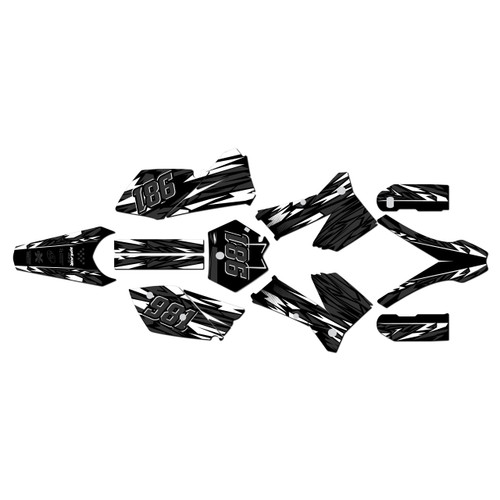 ktm 300xc graphics kit 2005-2007 twitch series white