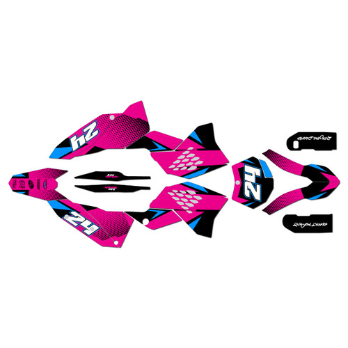 ktm 250sxf graphics kit 2007 bold series magenta