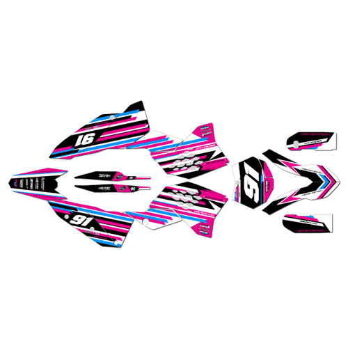 ktm 250sxf graphics kit 2007 coil series magenta