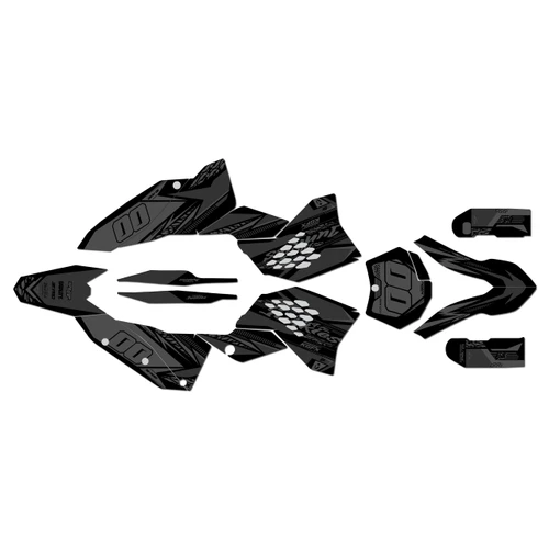 ktm 250sx graphics kit 2007 rugged series smoke