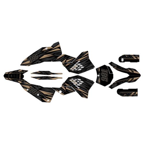 ktm 125sx graphics kit 2007 twitch series tan