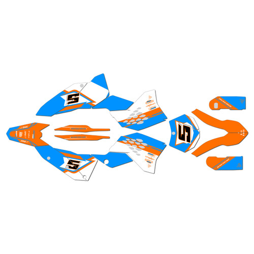 ktm 250sxf graphics kit 2007 venom series cyan