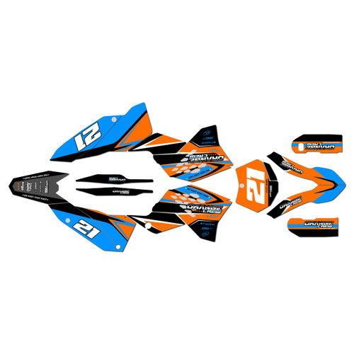ktm 150xc graphics kit 2008-2010 og-crew series cyan
