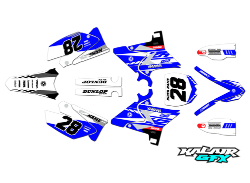 Graphics Kit for Yamaha YZ125 UFO RESTYLED (2002-2014) Factory Series