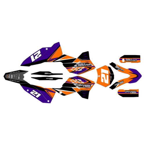 ktm 450exc graphics kit 2008-2011 og-crew series purple
