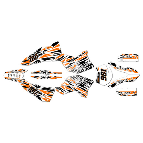 ktm 530xcw graphics kit 2008-2011 twitch series orange-shift