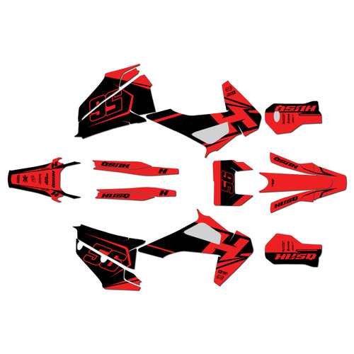 husqvarna te250 graphics kit 2020-2023 ace series red-shift