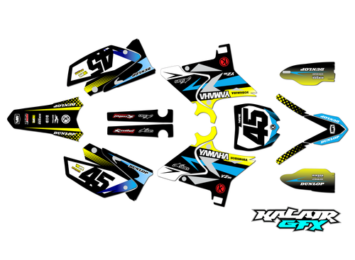 Graphics Kit for Yamaha YZ250 UFO RESTYLED (2002-2014) Division Series