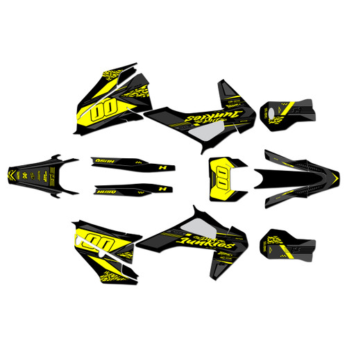 husqvarna te150 graphics kit 2020-2023 rugged series yellow-shift