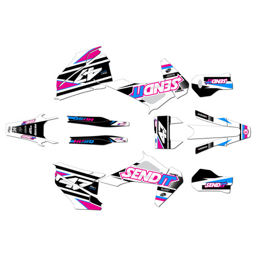 husqvarna fe350 graphics kit 2020-2023 fresh series magenta