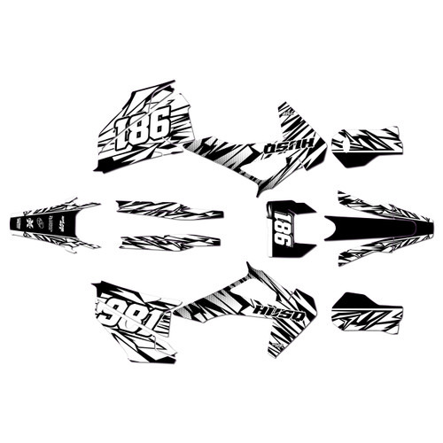 husqvarna te300 graphics kit 2020-2023 twitch series white