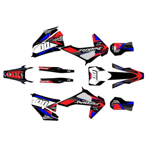 husqvarna fe350 graphics kit 2020-2023 rugged series red