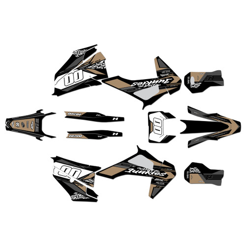 husqvarna fe350 graphics kit 2020-2023 rugged series tan