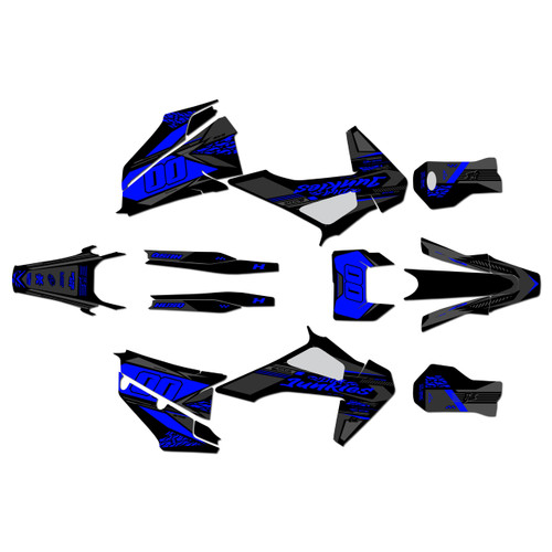 husqvarna fe501 graphics kit 2020-2023 rugged series blue-shift
