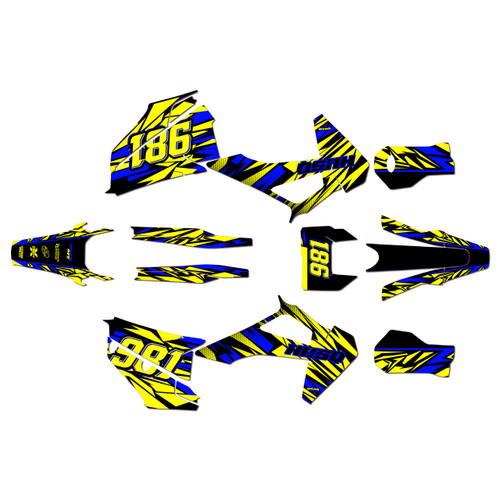 husqvarna fe450 graphics kit 2020-2023 twitch series yellow