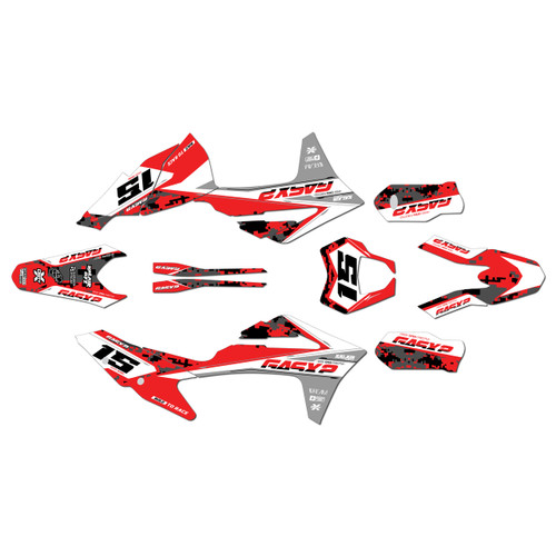 gasgas mc250f graphics kit 2021-2023 cloaked series red