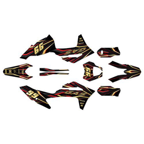 gasgas mc450f graphics kit 2021-2023 prime series gold