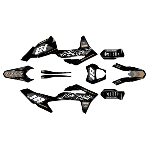 GasGas MC125 MC250 MC250F MC350F MC450F graphics kit 2021-2023 rebel series tan