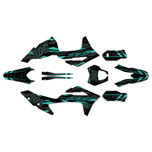 gasgas mc125 graphics kit 2021-2023 twitch series teal