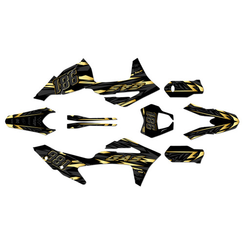 gasgas mc350f graphics kit 2021-2023 twitch series gold