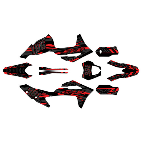 gasgas mc250f graphics kit 2021-2023 twitch series red