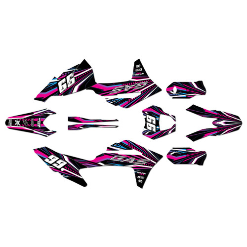 gasgas ex250f graphics kit 2021-2023 prime series magenta