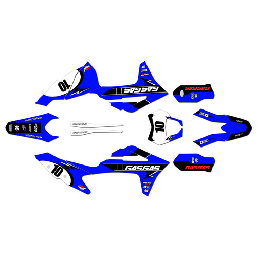 gasgas ec300 graphics kit 2021-2023 speed series blue