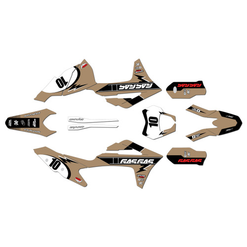 gasgas ec300 graphics kit 2021-2023 speed series tan