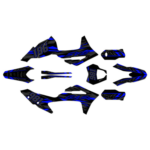 gasgas ec250 graphics kit 2021-2023 twitch series blue