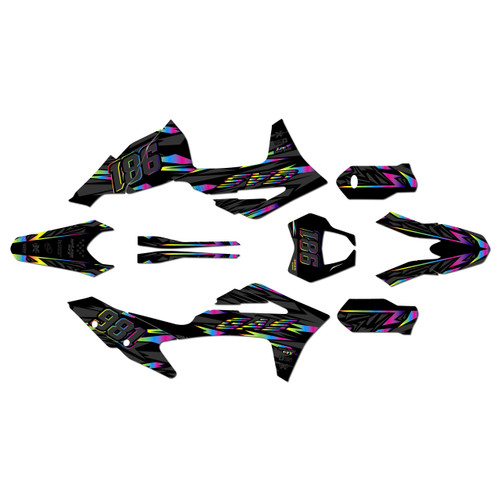 gasgas ec300 graphics kit 2021-2023 twitch series rainbow