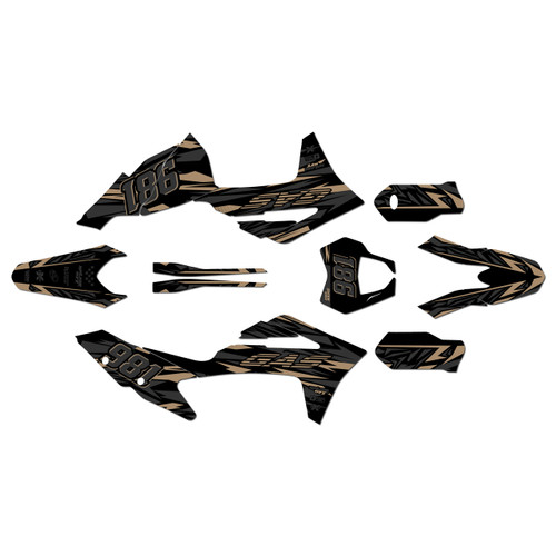 gasgas ex250f graphics kit 2021-2023 twitch series tan