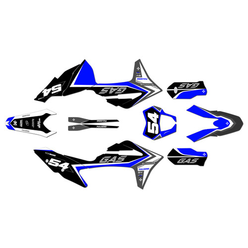 gasgas ex300 graphics kit 2021-2023 inferno series blue