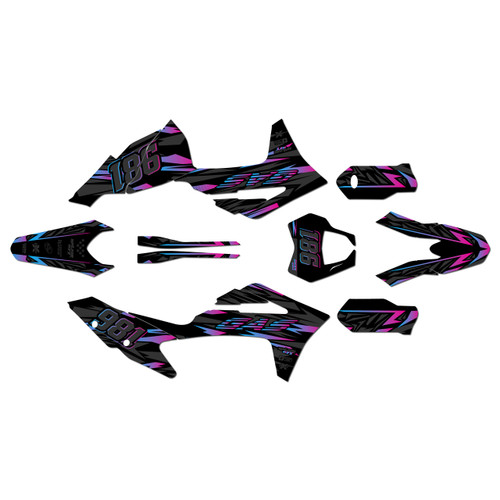 gasgas ex300 graphics kit 2021-2023 twitch series magenta