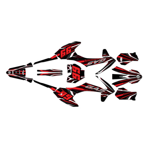 gasgas mc50 graphics kit 2021-2023 prime series red