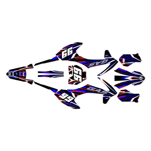 gasgas mc50 graphics kit 2021-2023 prime series blue