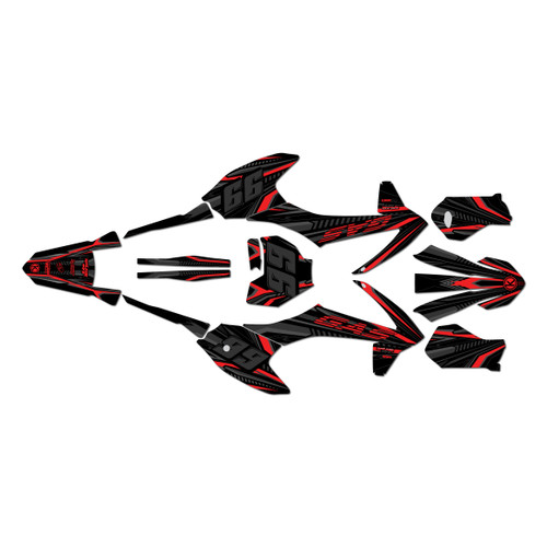 gasgas mc50 graphics kit 2021-2023 prime series red-shift