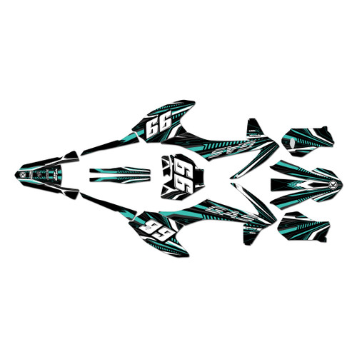 gasgas mc-e5 graphics kit 2021-2023 prime series teal