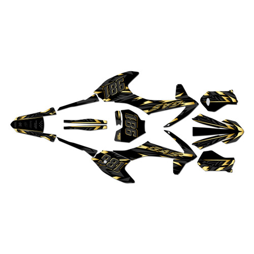 gasgas mc-e5 graphics kit 2021-2023 twitch series gold